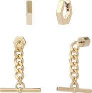 AllSaints Set of 2 Hoop and Drop Earrings