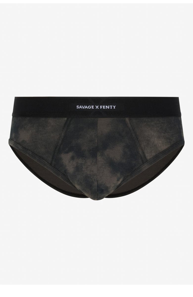 SAVAGE X FENTY Savage X Briefs, Alternate, color, Black Caviar Diffused Camo