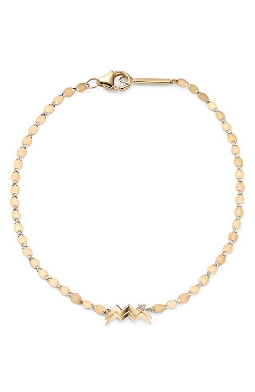 Lana Solo Diamond Zodiac Bracelet In Gold