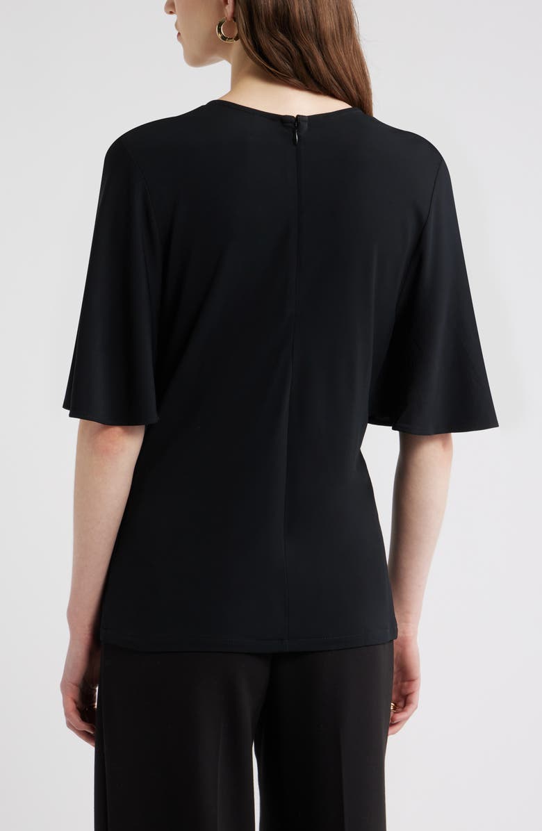 Nordstrom Knit Capelet Top, Alternate, color, Black