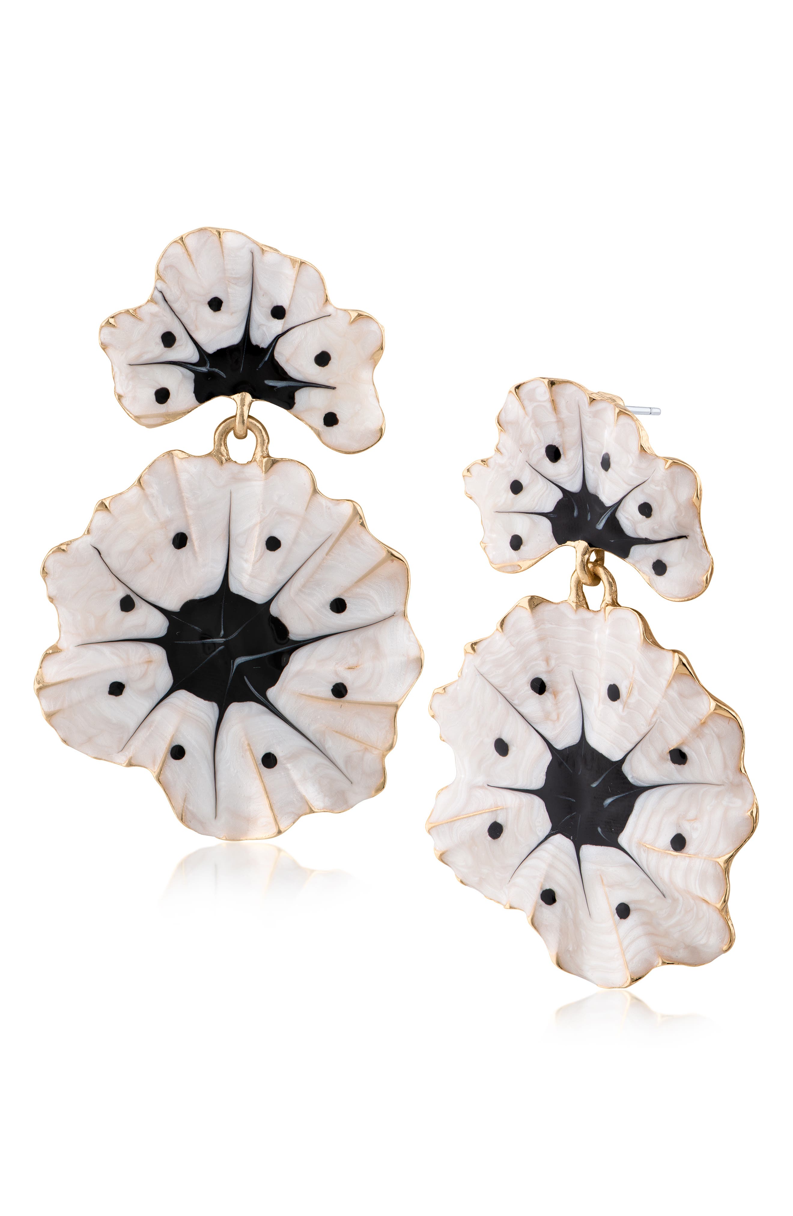 JARDIN Floral Statement Drop Earrings