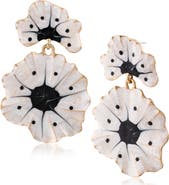 JARDIN Floral Statement Drop Earrings