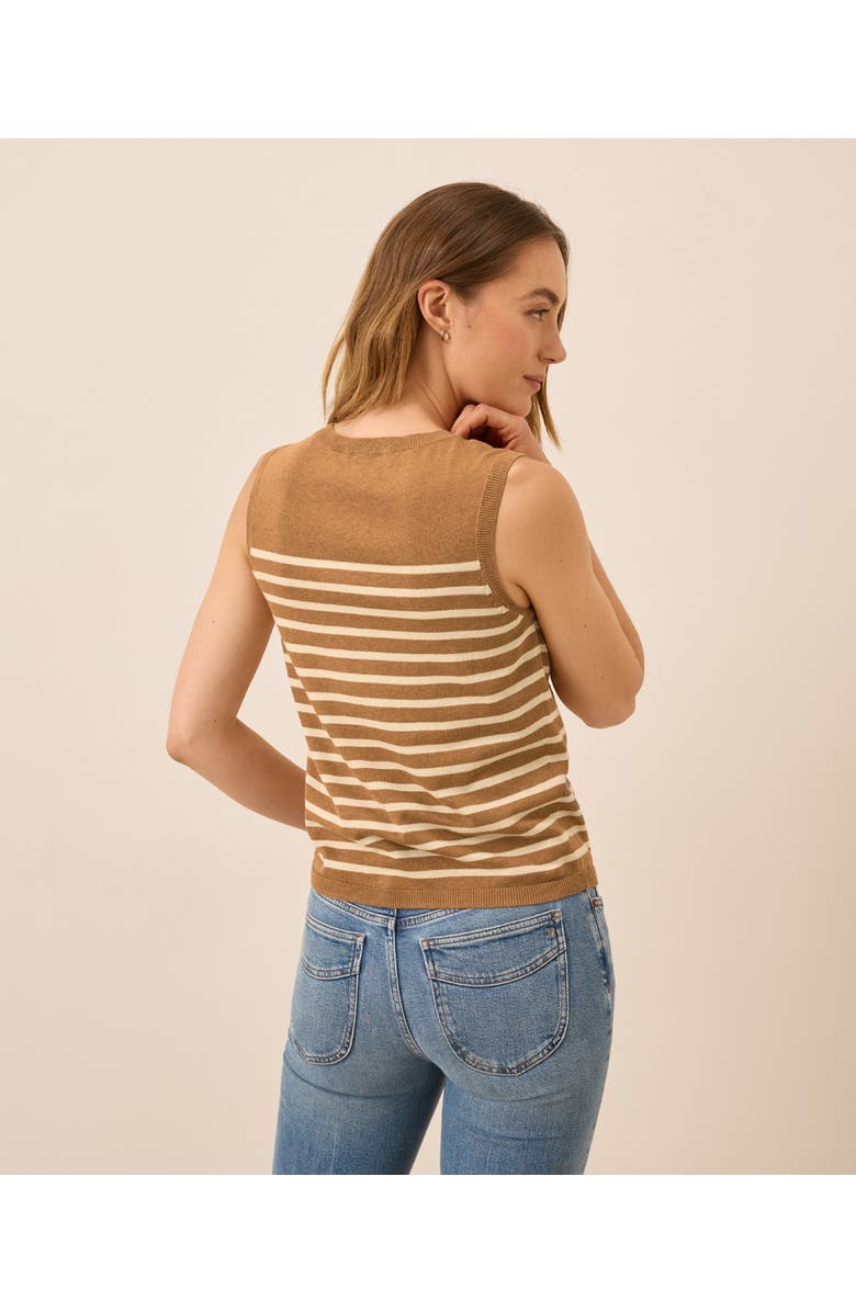 Pact Organic Classic Fine Knit Shell, Alternate, color, Del Norte Stripe