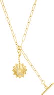 Adornia Initial CZ Pendant Toggle Necklace