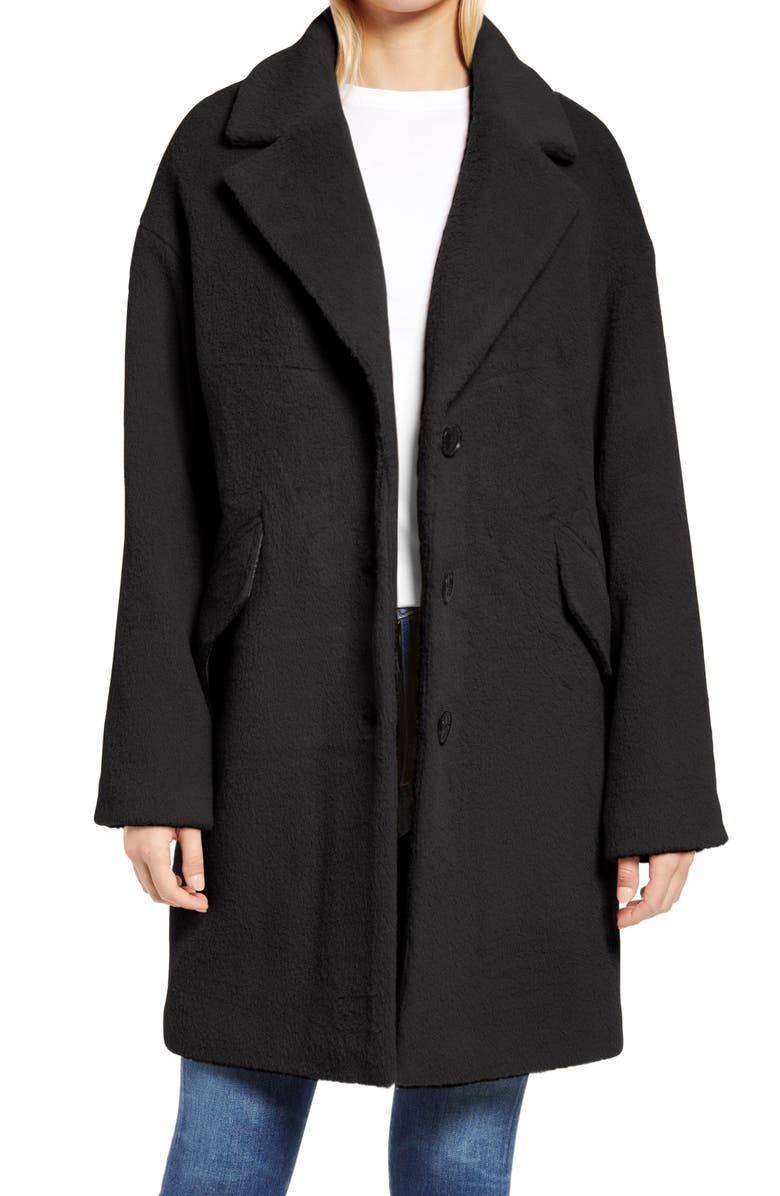 Sanctuary Notched Collar Coat, Main, color,