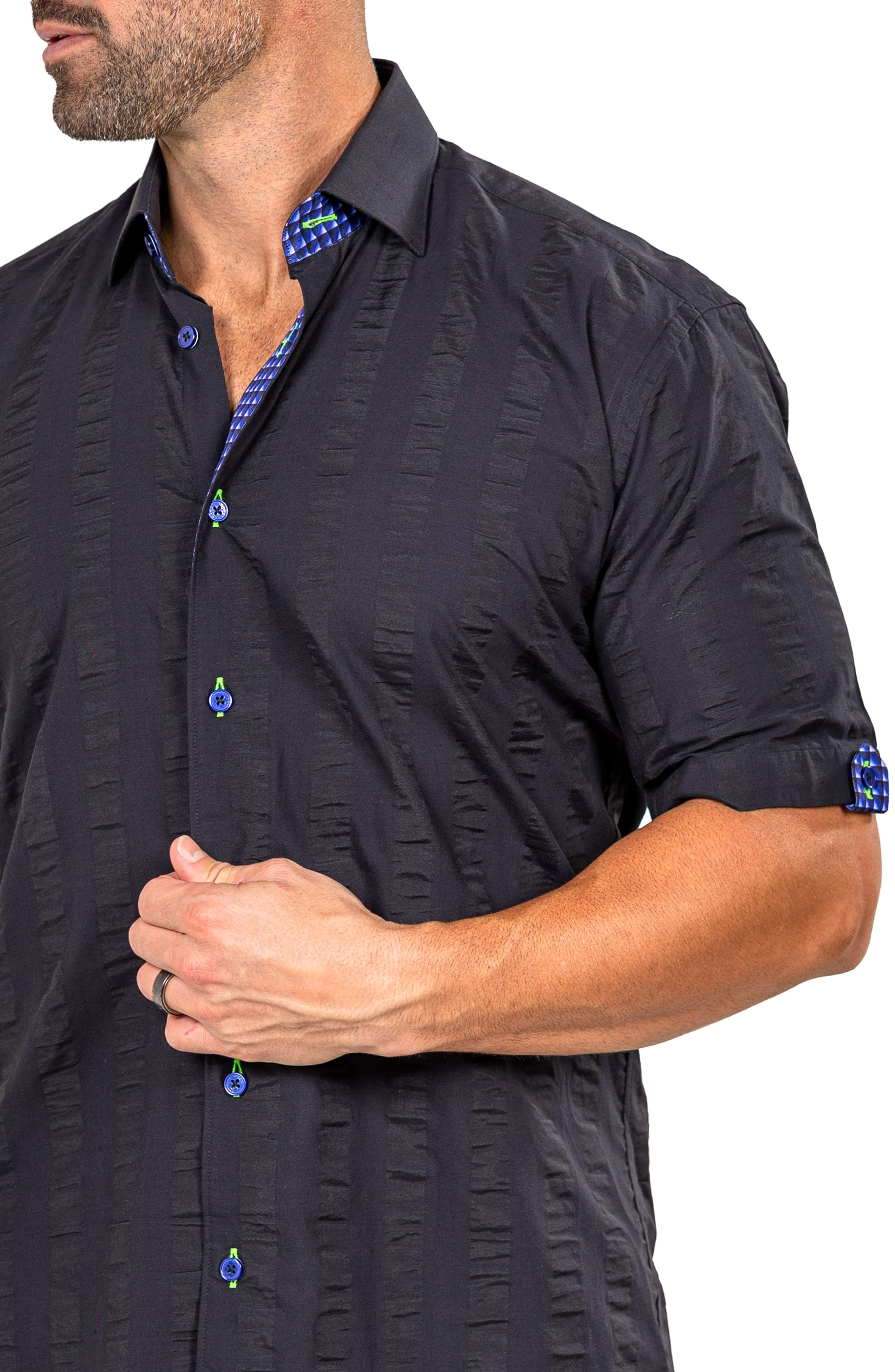 Galileo Marthy Short Sleeve Button-Up Shirt - image 2