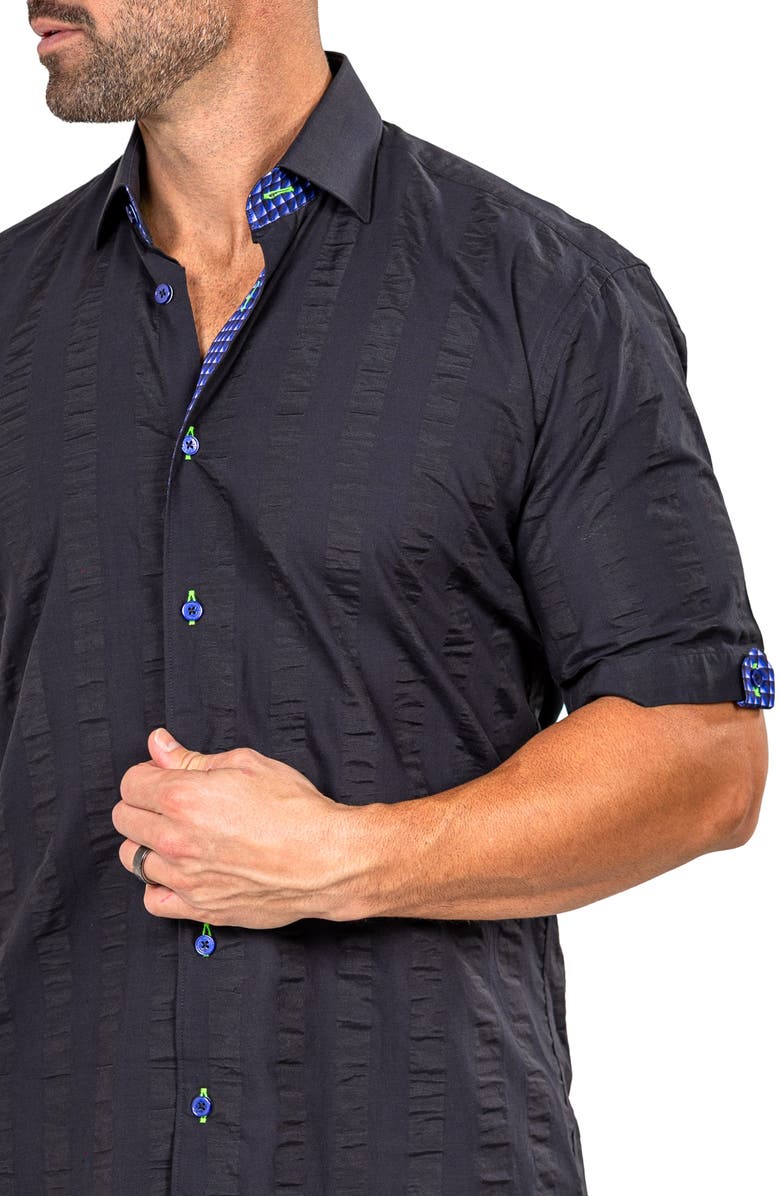 Maceoo Galileo Marthy Short Sleeve Button-Up Shirt, Alternate, color, 