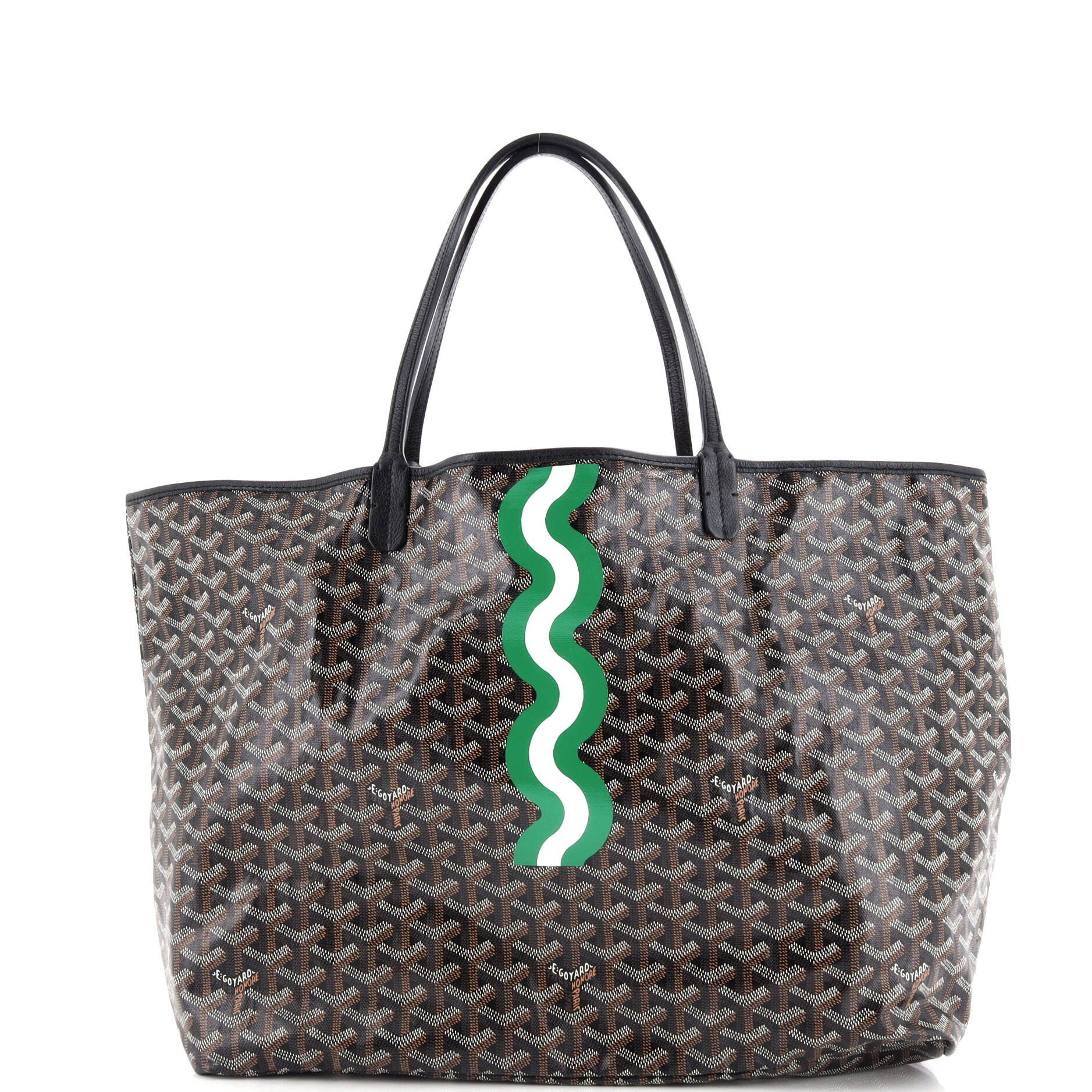Pre-Owned Goyard Saint Louis Tote Printed Coated Canvas PM, Alternate, color, 