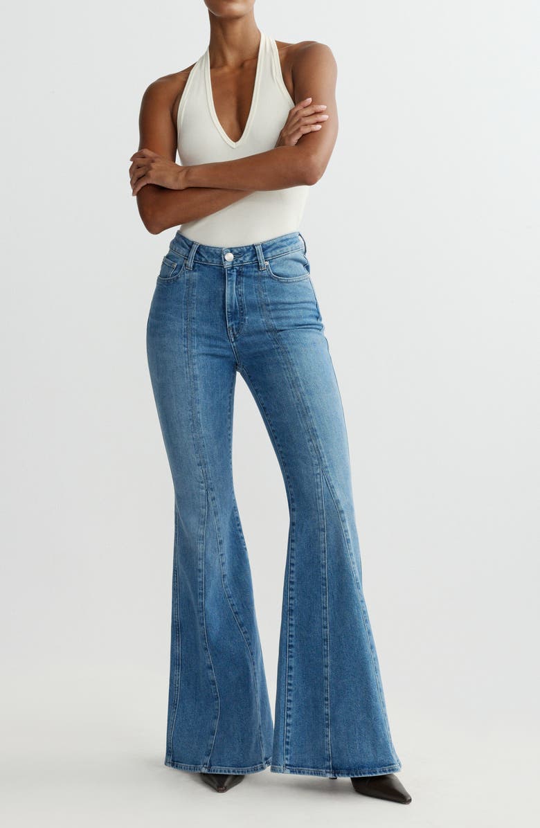 DL1961 Claira Contoured Instasculpt<sup>™</sup> Flare Leg Jeans, Alternate, color, 