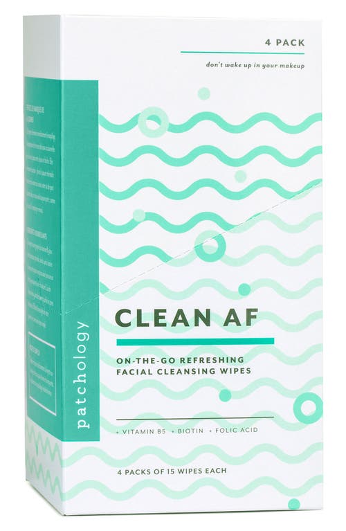 Patchology Clean Af On-the-go Refreshing Facial Cleansing Wipes In Multi