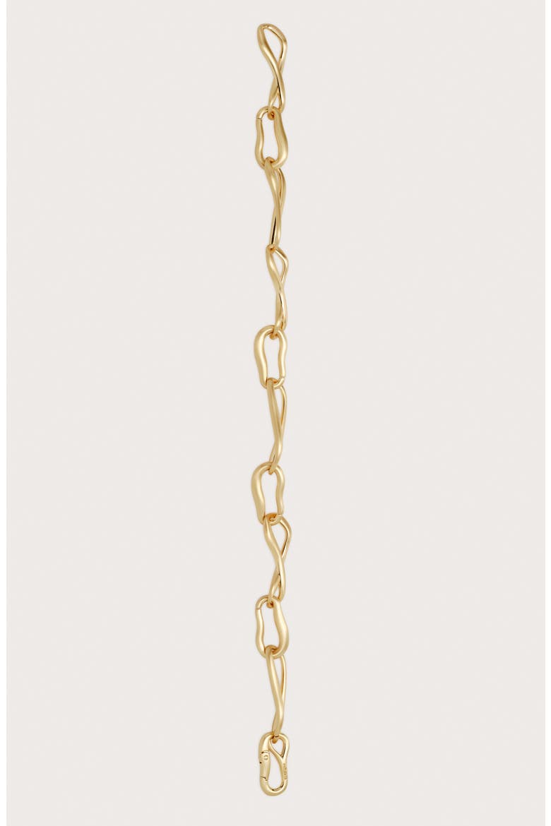 Vera Link Necklace, Alternate, color, BRUSHED BRASS