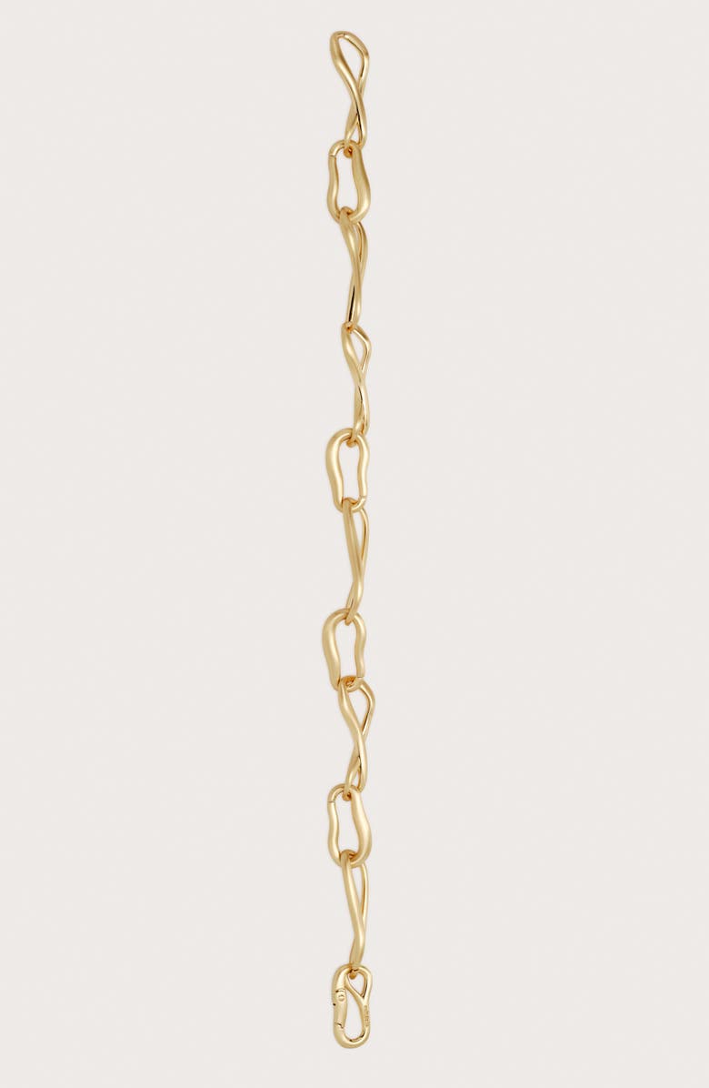Cult Gaia Vera Link Necklace, Alternate, color, Brushed Brass