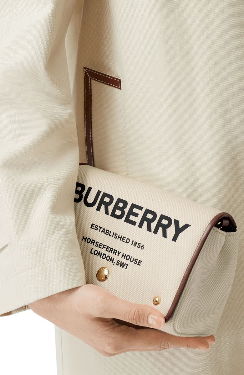 Burberry Hackberry Horseferry Print Canvas Crossbody Bag, Alternate, color,