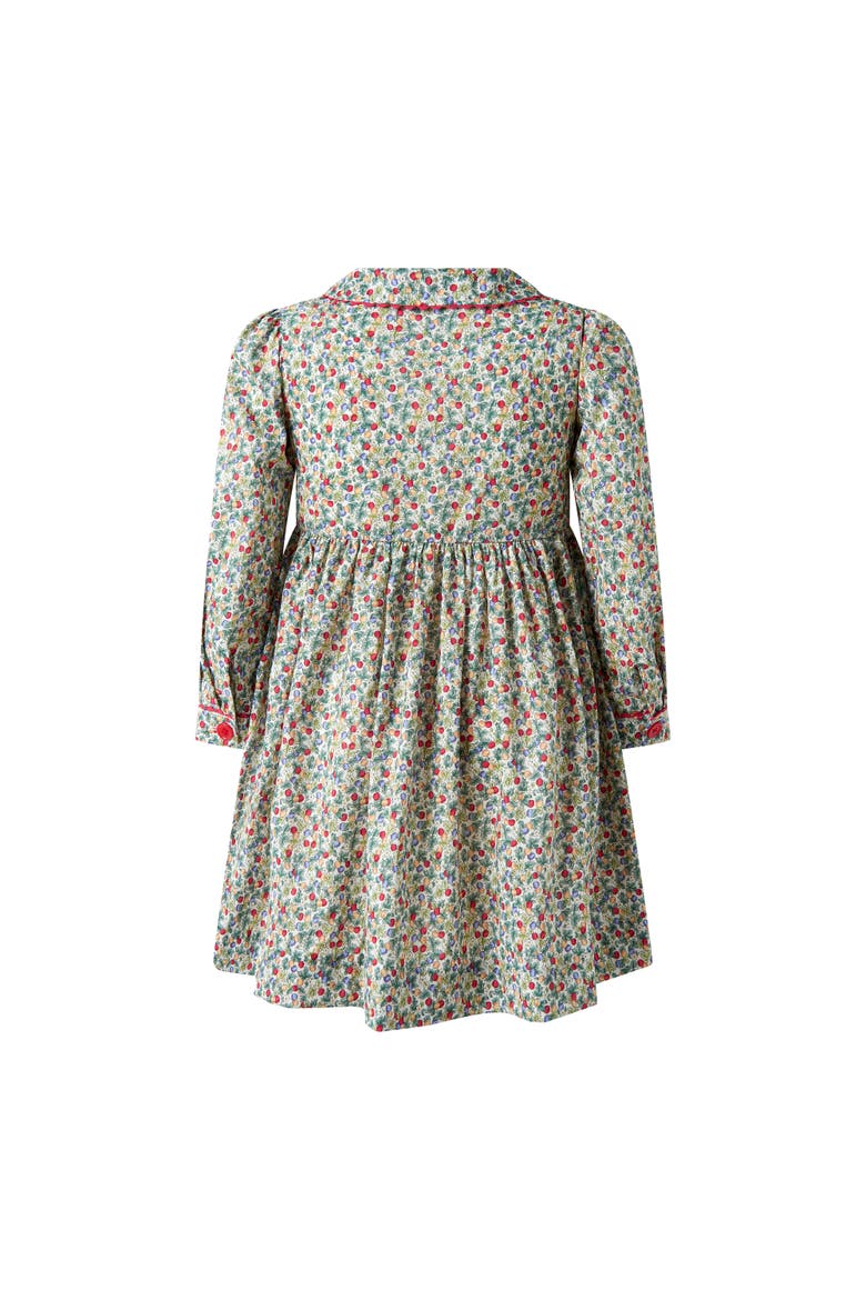 Apple Blossom Button-Front Dress, Alternate, color, Green