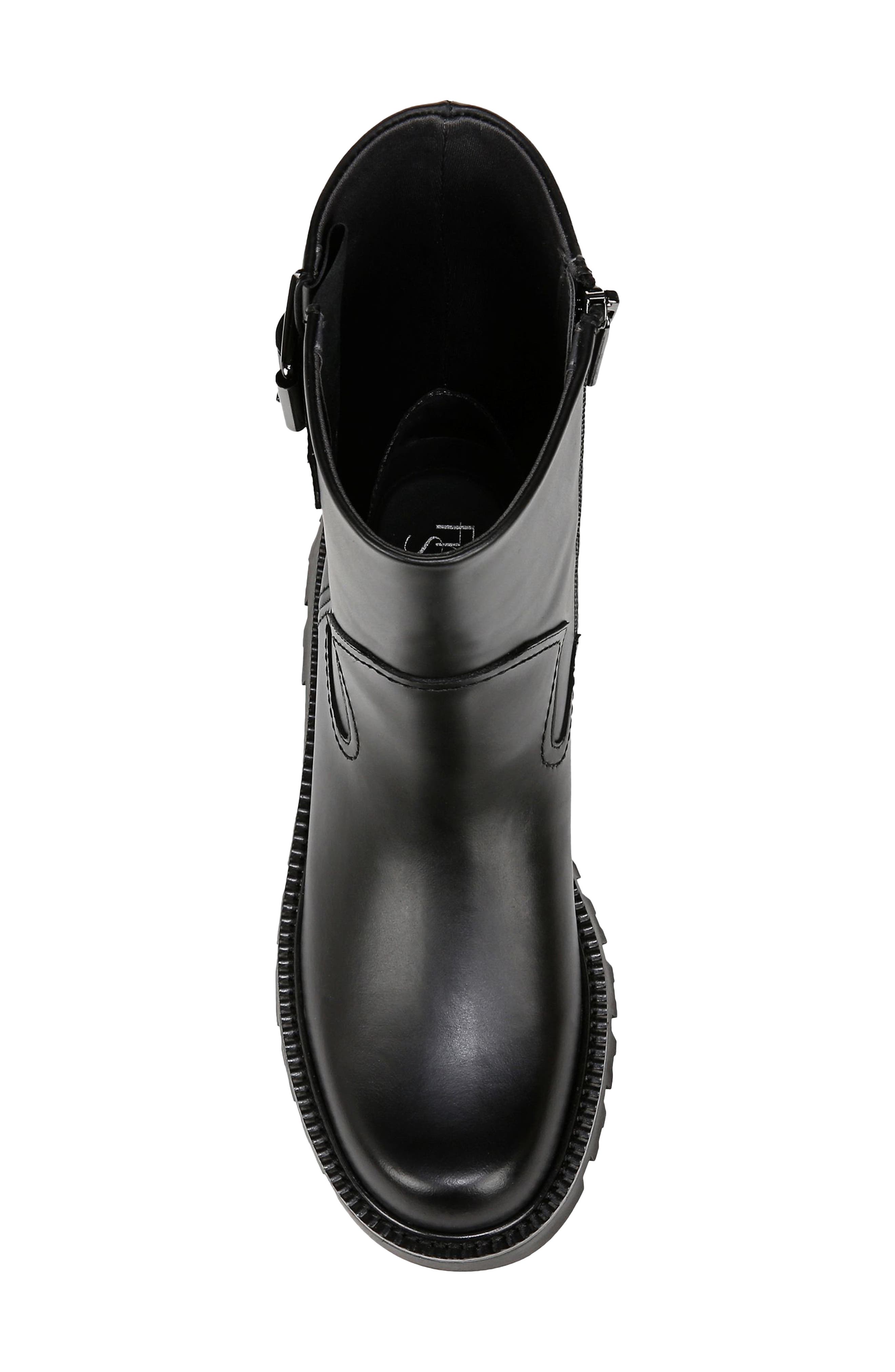 Franco Sarto Brina Moto Bootie, Alternate, color, Black
