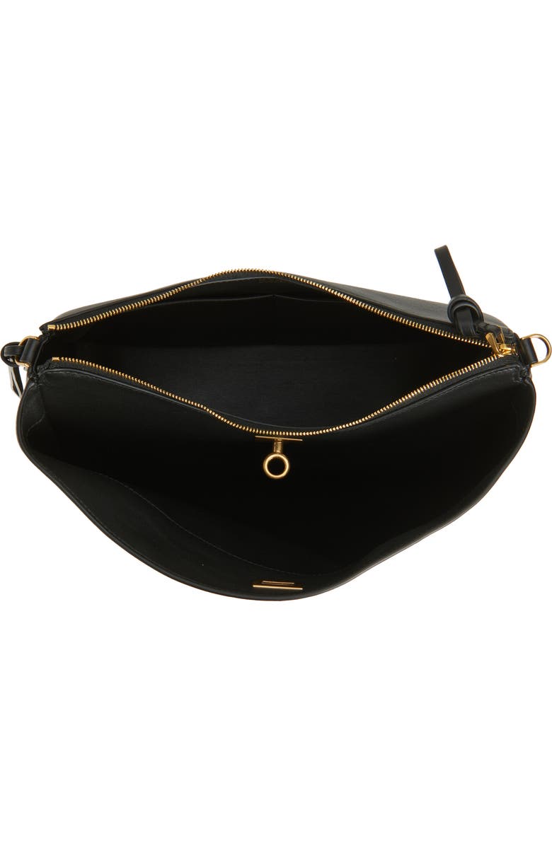 Balenciaga Medium Rodeo Leather Hobo Bag, Alternate, color, 1000 Black