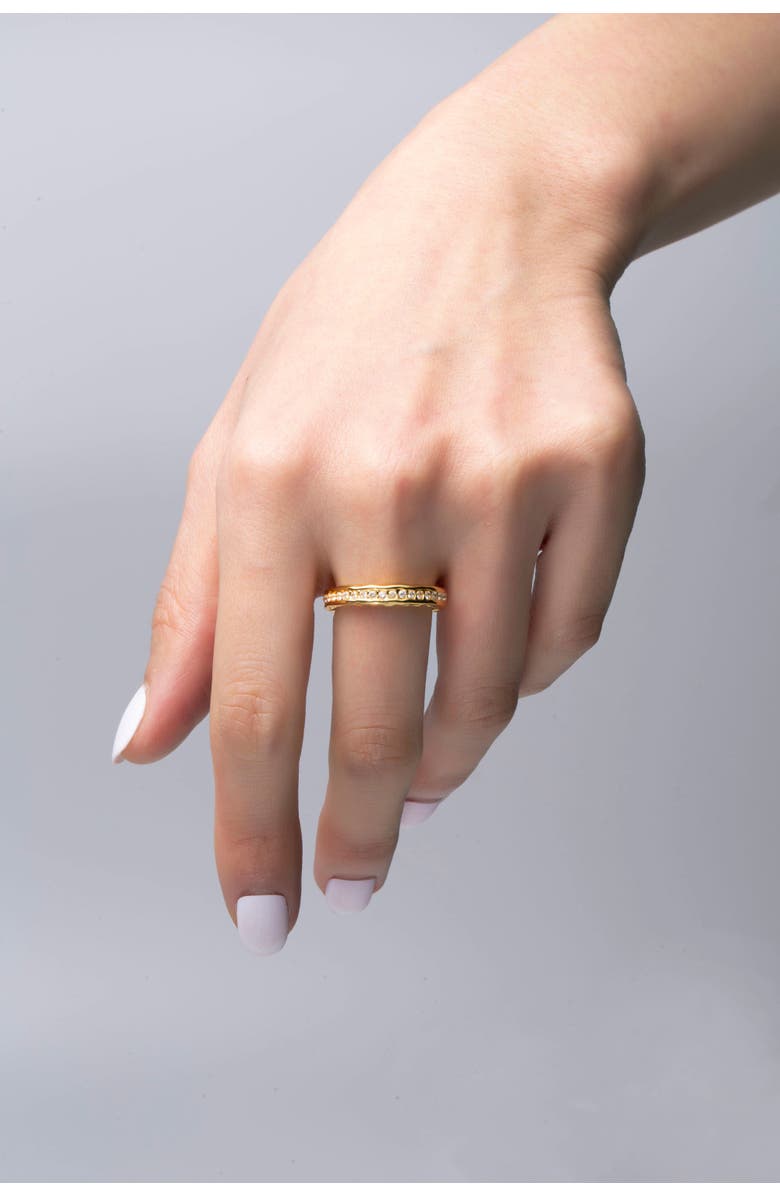 Classicharms Sophie Molten Eternity Stackable Ring, Alternate, color, Gold