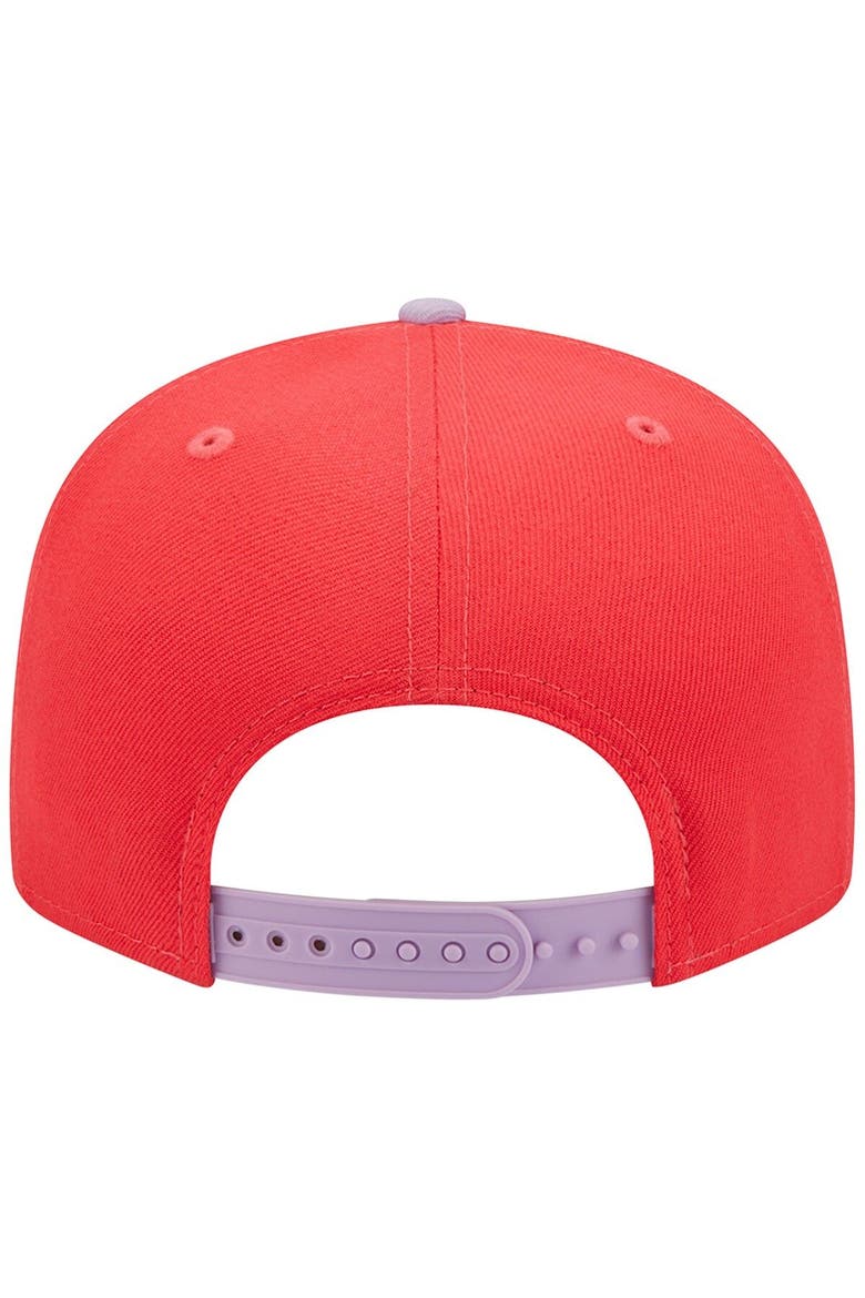 Men's New Era Red/Lavender Boston Celtics 2-Tone Color Pack 9FIFTY Snapback Hat, Alternate, color, Red