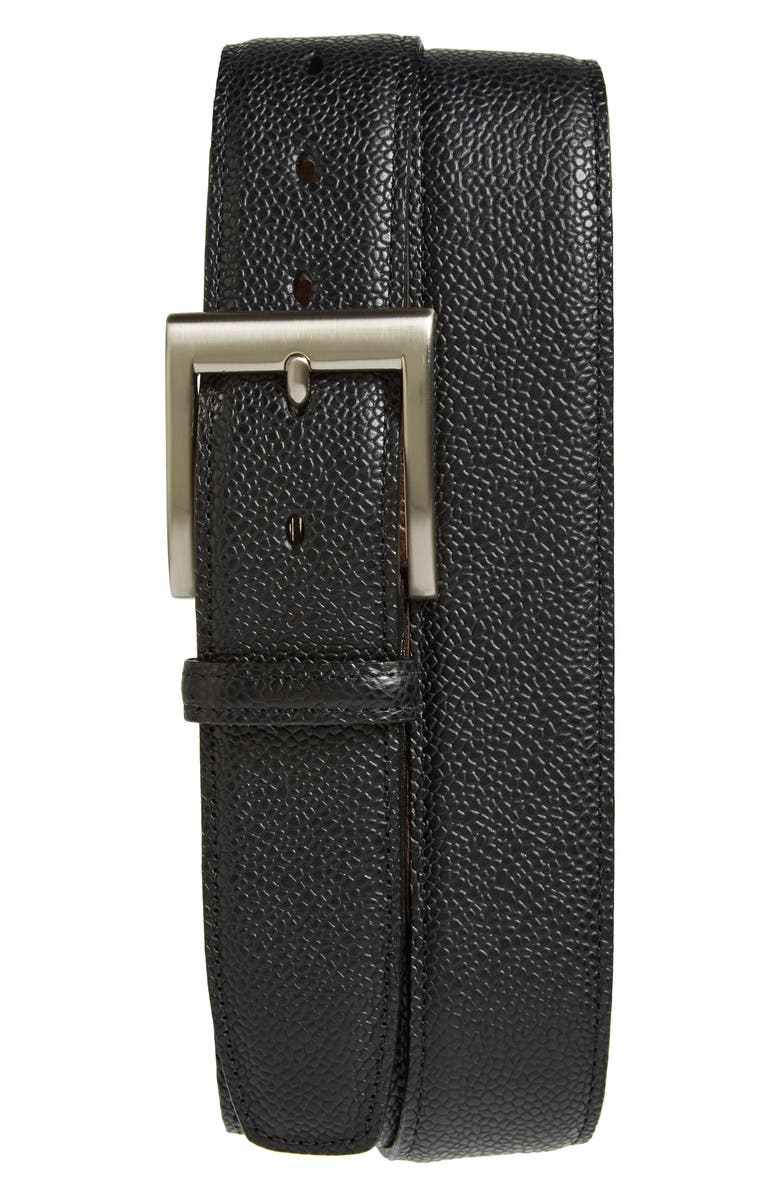 Torino Belts Basketball Grain Leather Belt, Main, color,