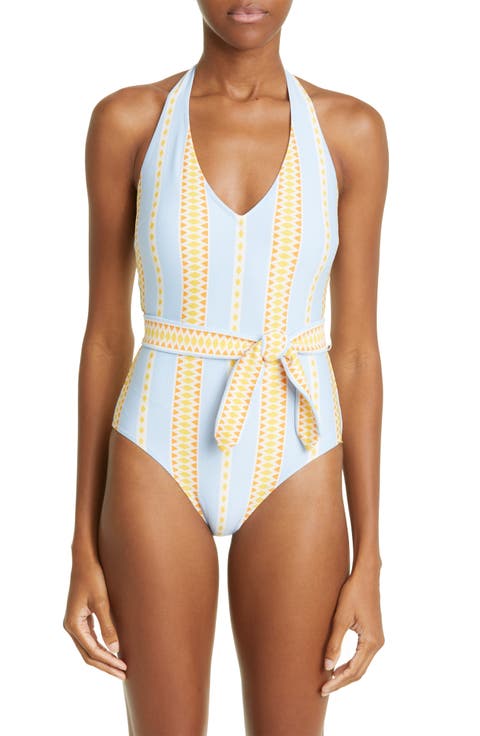 Jemari Tie Waist One-Piece Swimsuit
