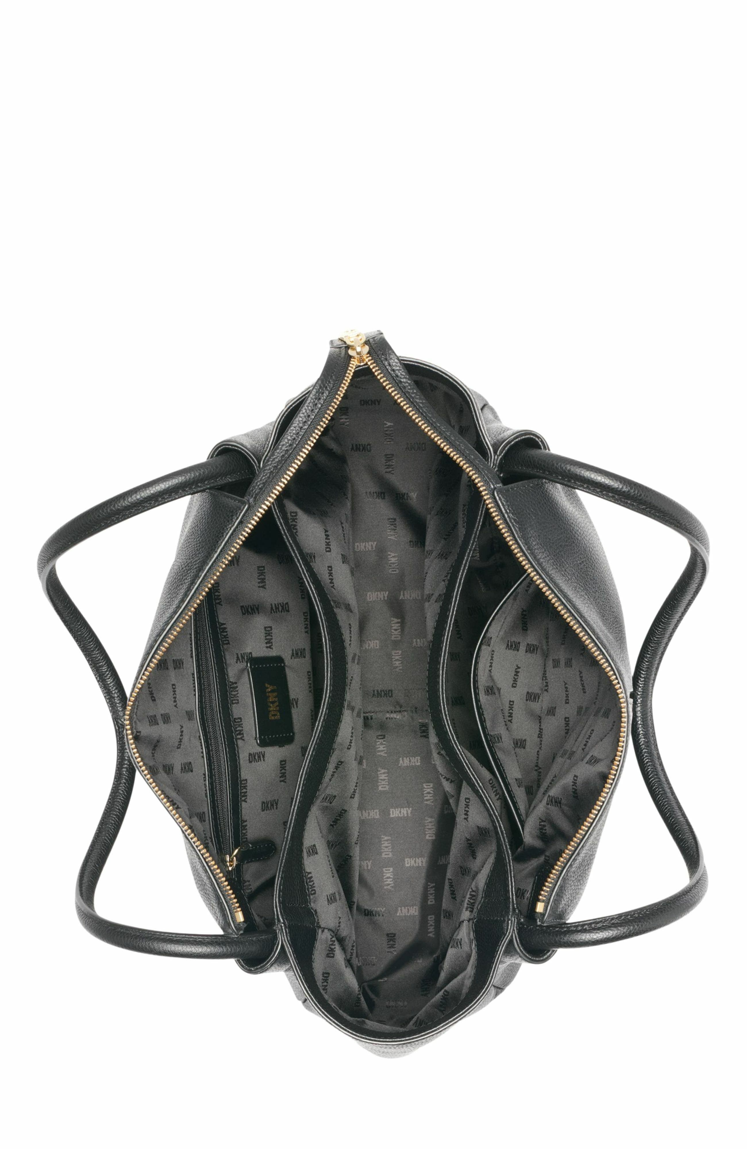 DKNY Sabina Tote Bag, Alternate, color, Blk/Gold