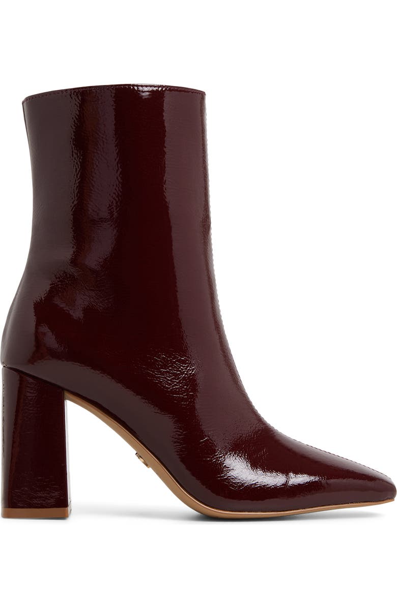 ALDO Vellamo Block Heel Bootie, Alternate, color, Bordo