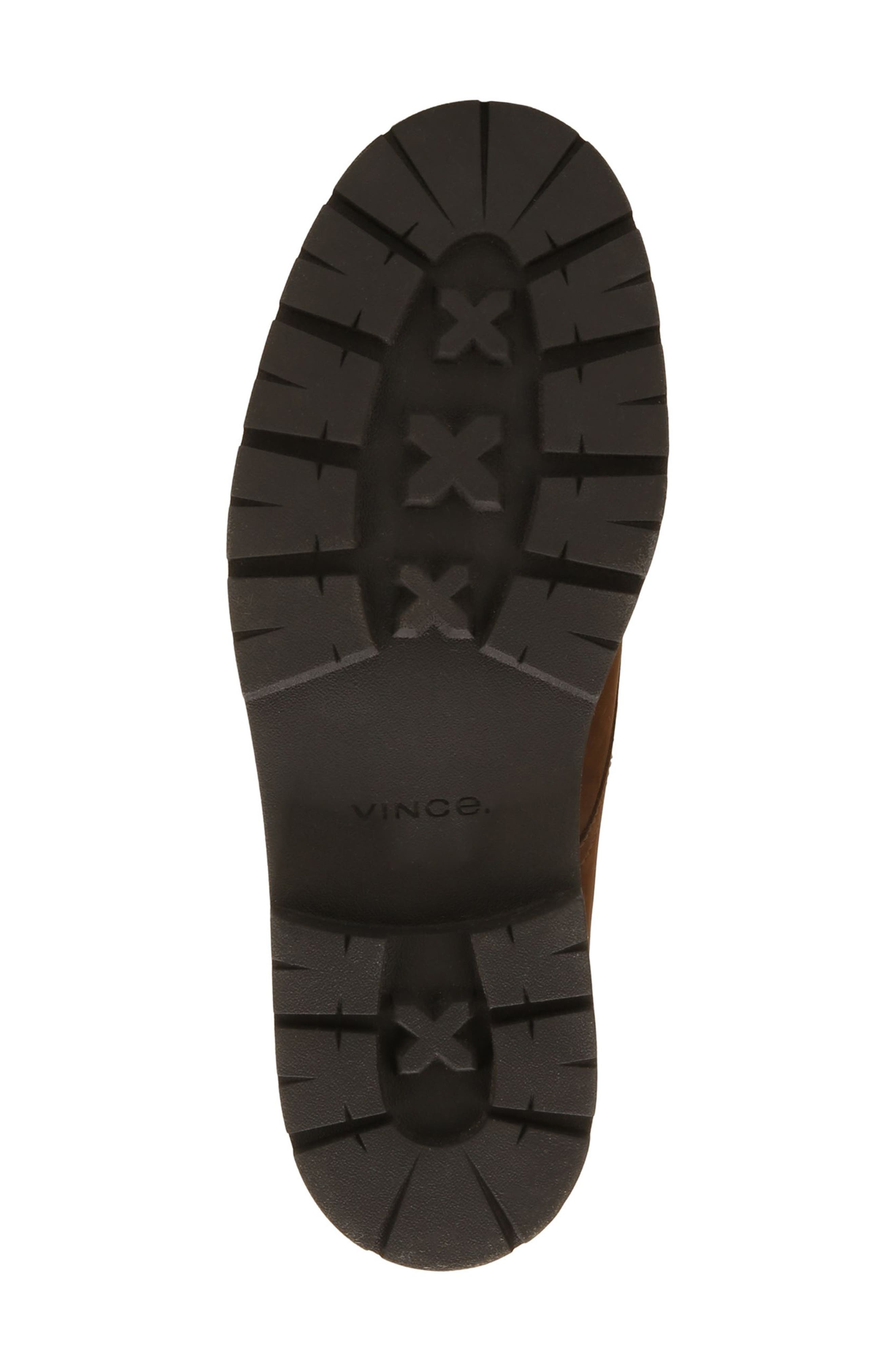 Vince Leonard Lugged Suede Boot, Alternate, color, Truffle