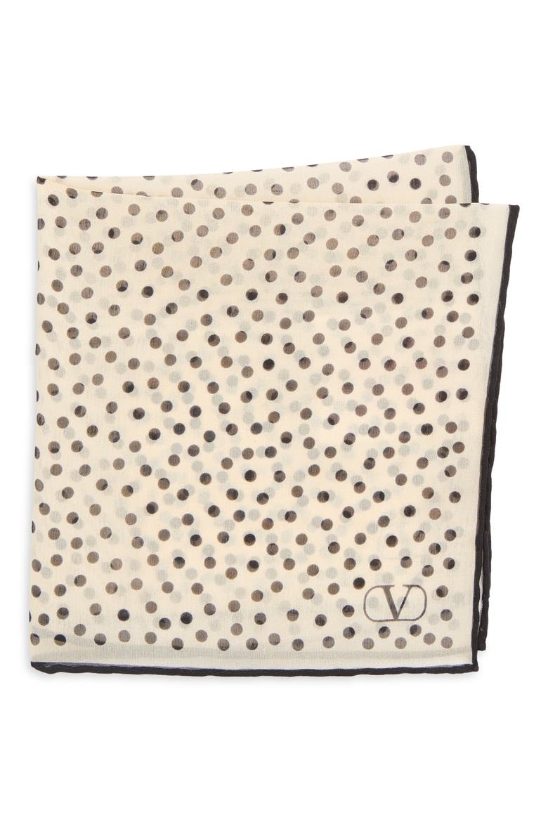 Qulitie 67 Square Silk Scarf, Main, color, BIANCO/ BLUE