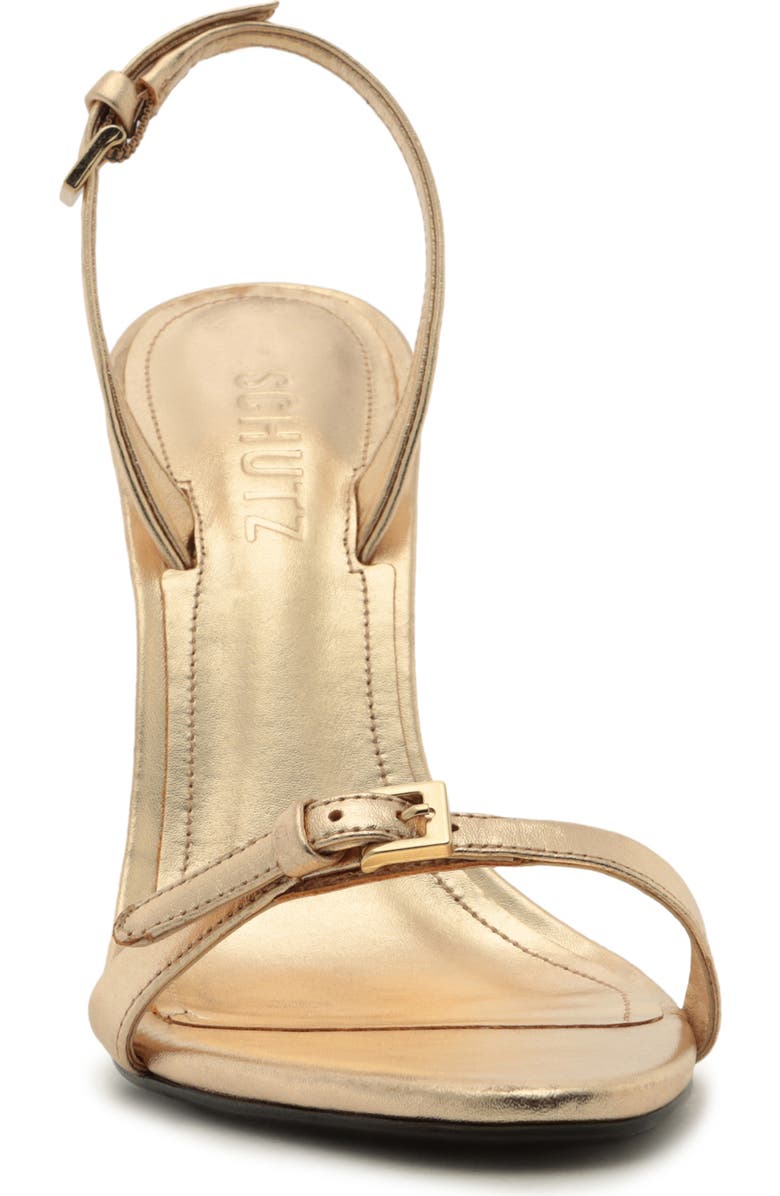 Schutz Aurora Slingback Sandal, Alternate, color, Platina