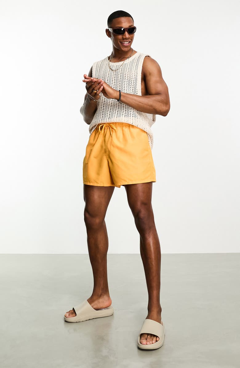 ASOS DESIGN Short Swim Trunks, Alternate, color,