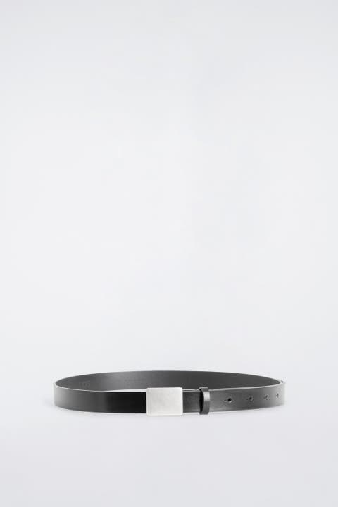 Metal-buckle Leather Belt