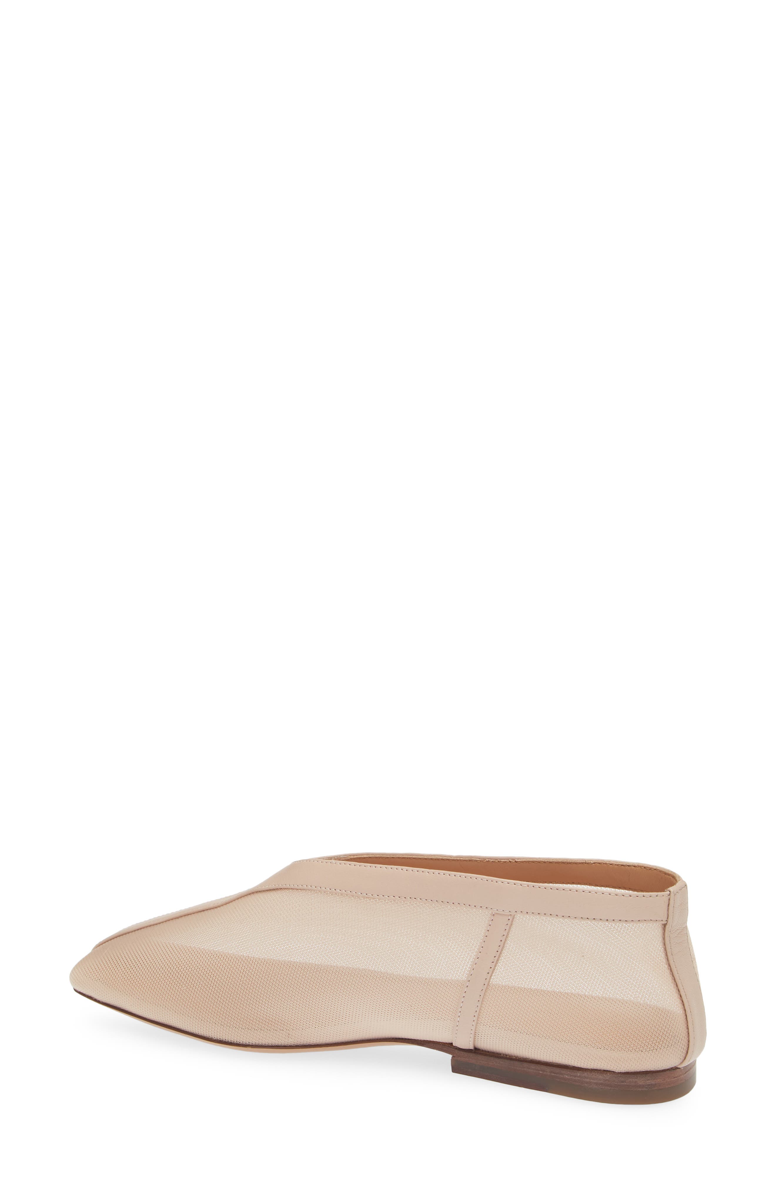 Square Toe Flat, Alternate, color, BALLET