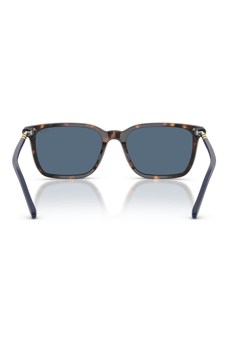 PH4226 56mm Pillow Sunglasses, Alternate, color, SHINY HAVANA / DARK BLUE