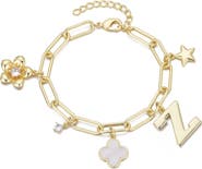 Adornia Initial Charm Bracelet