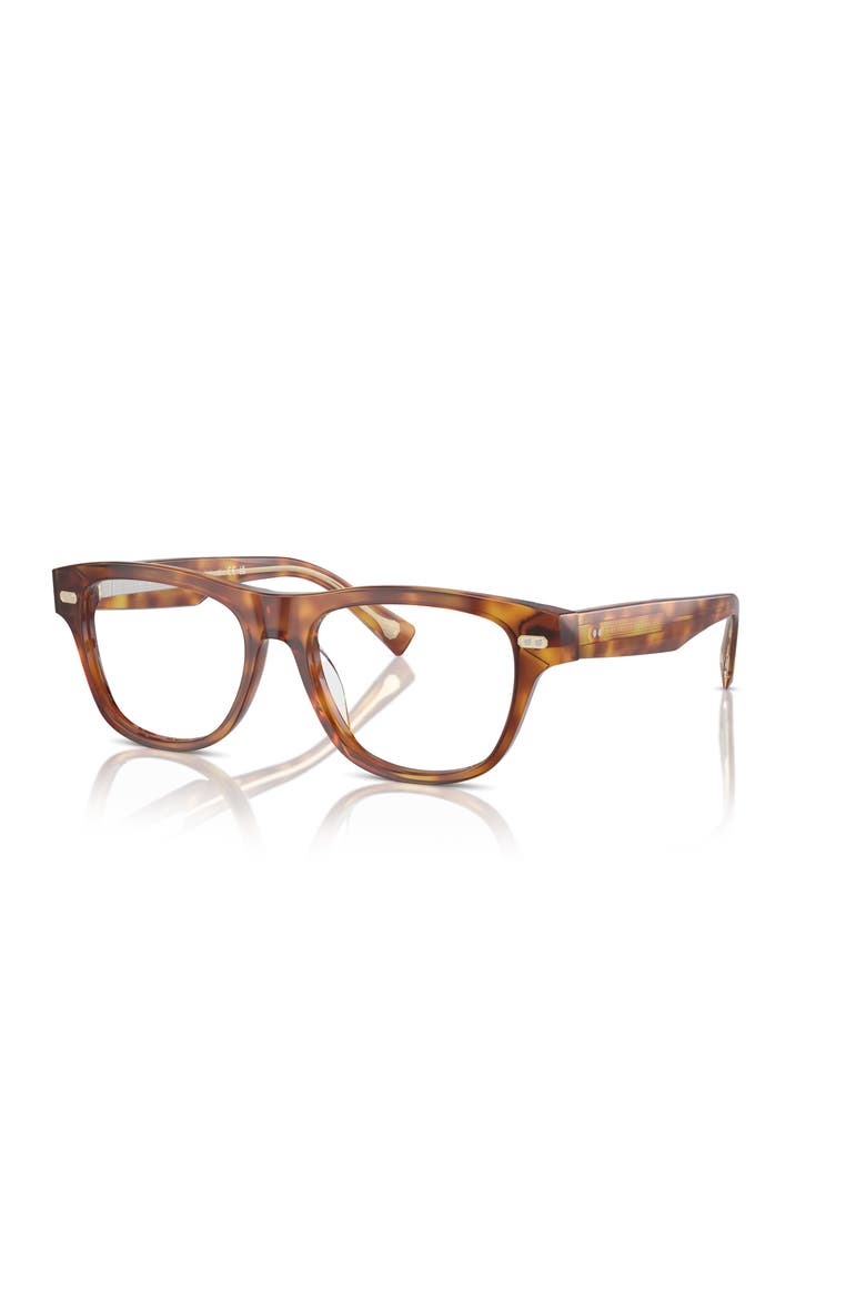 54mm Rectangle optical glasses, Main, color, Tortoise