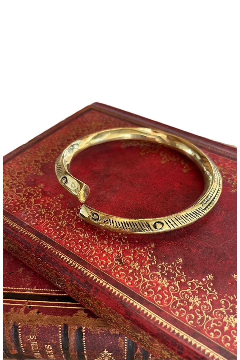 Ethiopian Arm Band, Main, color, Brass
