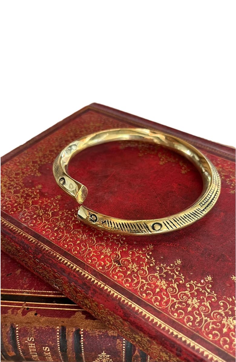 Kapoeta by Ambica Ethiopian Arm Band, Main, color, Brass