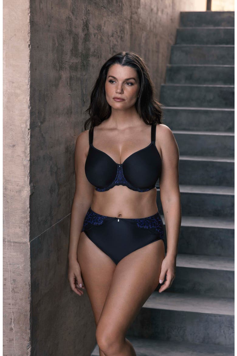 Emmaline Underwire Molded Spacer Foam Bra, Alternate, color, MIDNIGHT