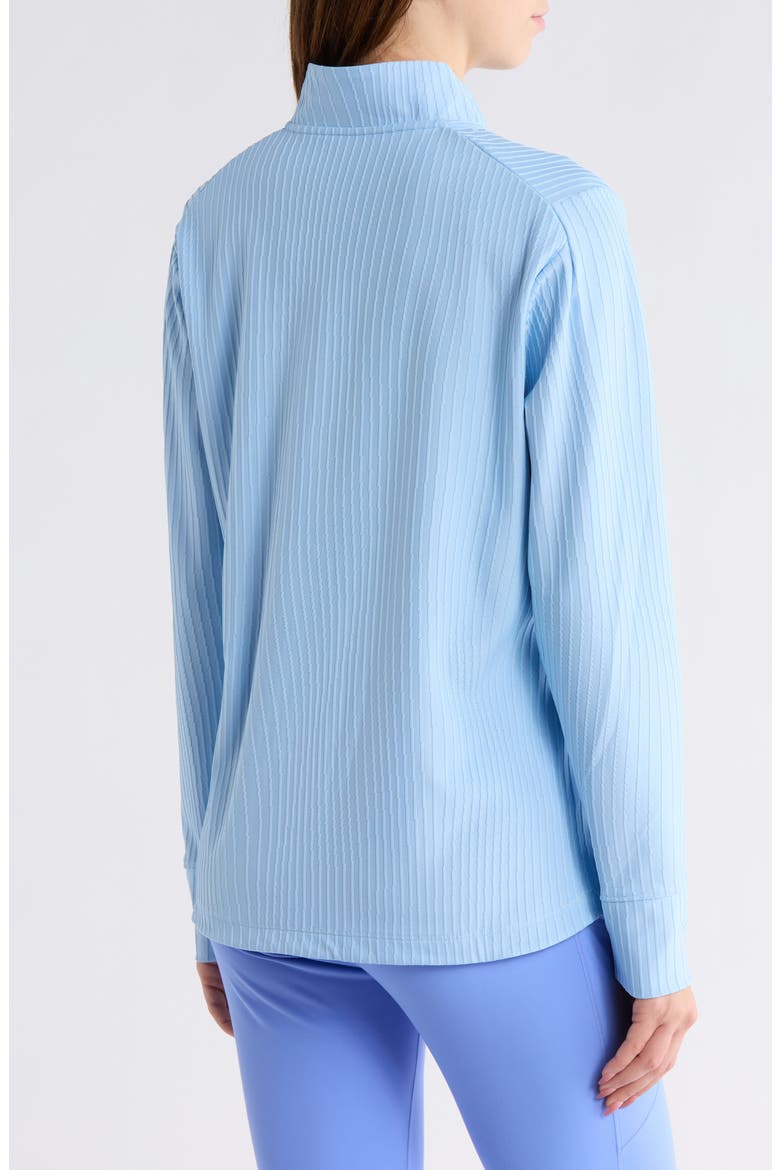 Dri-FIT Half Zip Long Sleeve Top, Alternate, color, PSYCHIC BLUE/ BLACK