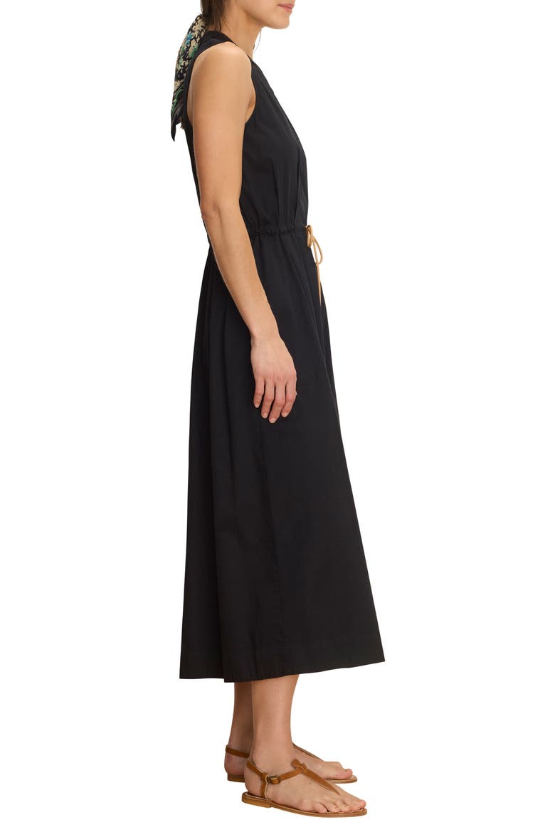Sienna Sleeveless Midi Dress, Alternate, color, BLACK ONYX