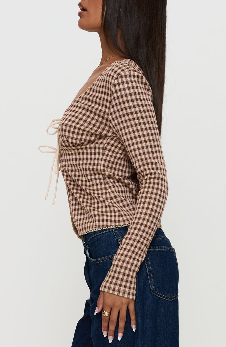 Princess Polly Maemi Front Tie Crop Top, Alternate, color, 