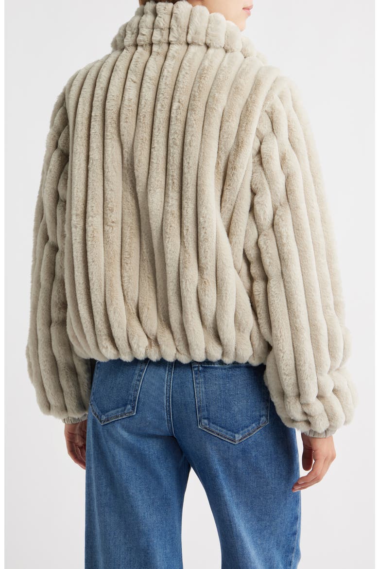 Elina Faux Fur Jacket, Alternate, color, RAINY BEIGE