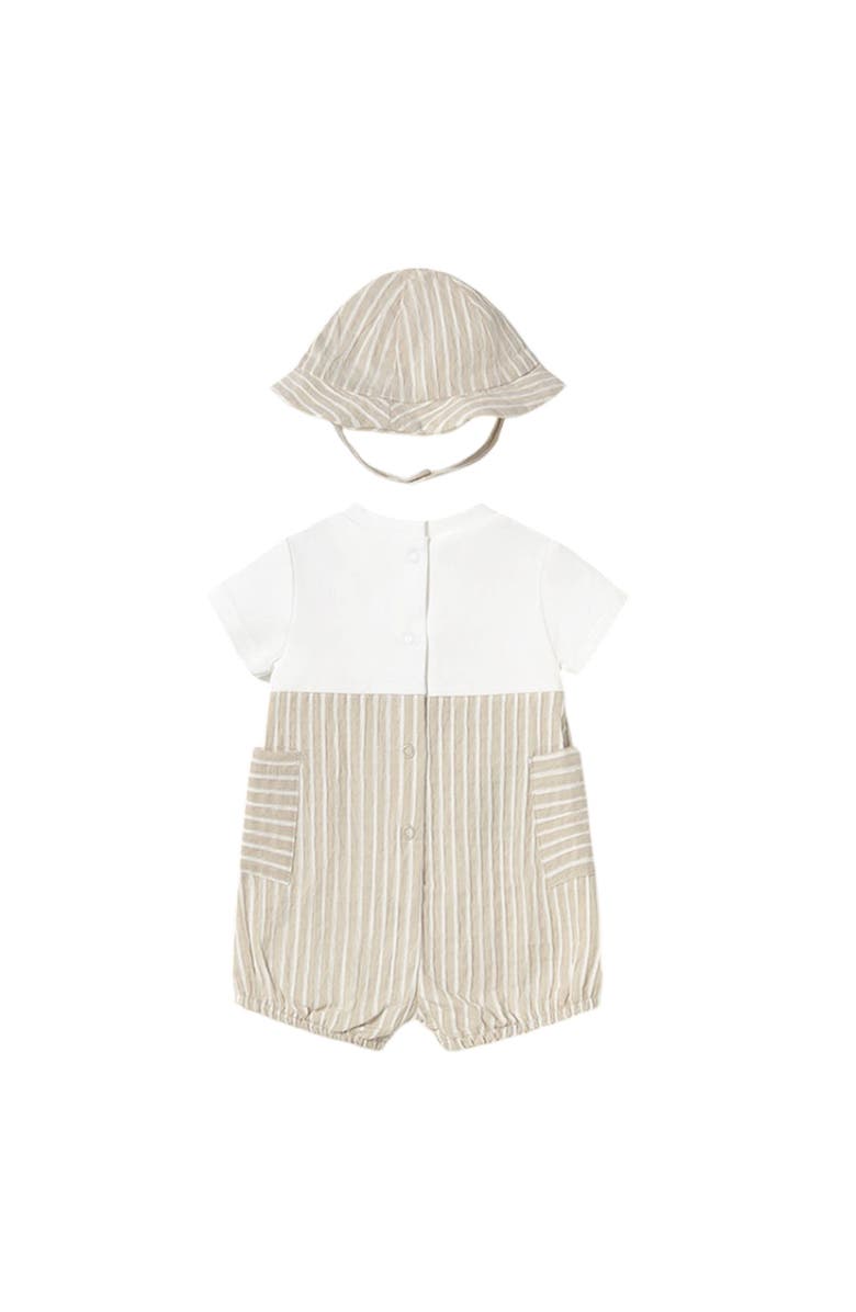 Mayoral Root Striped Romper Set, Alternate, color,