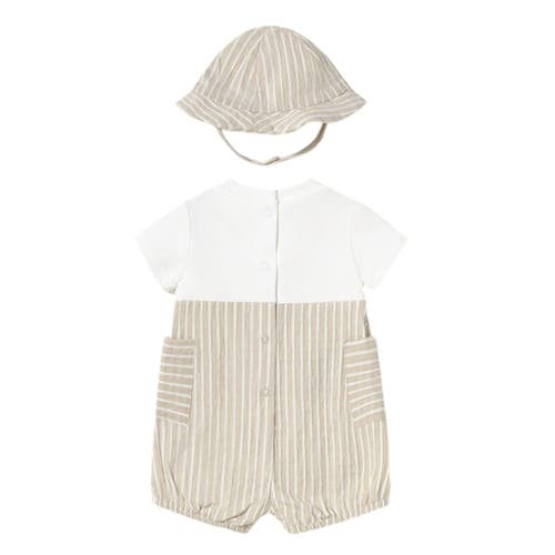Mayoral Root Striped Romper Set