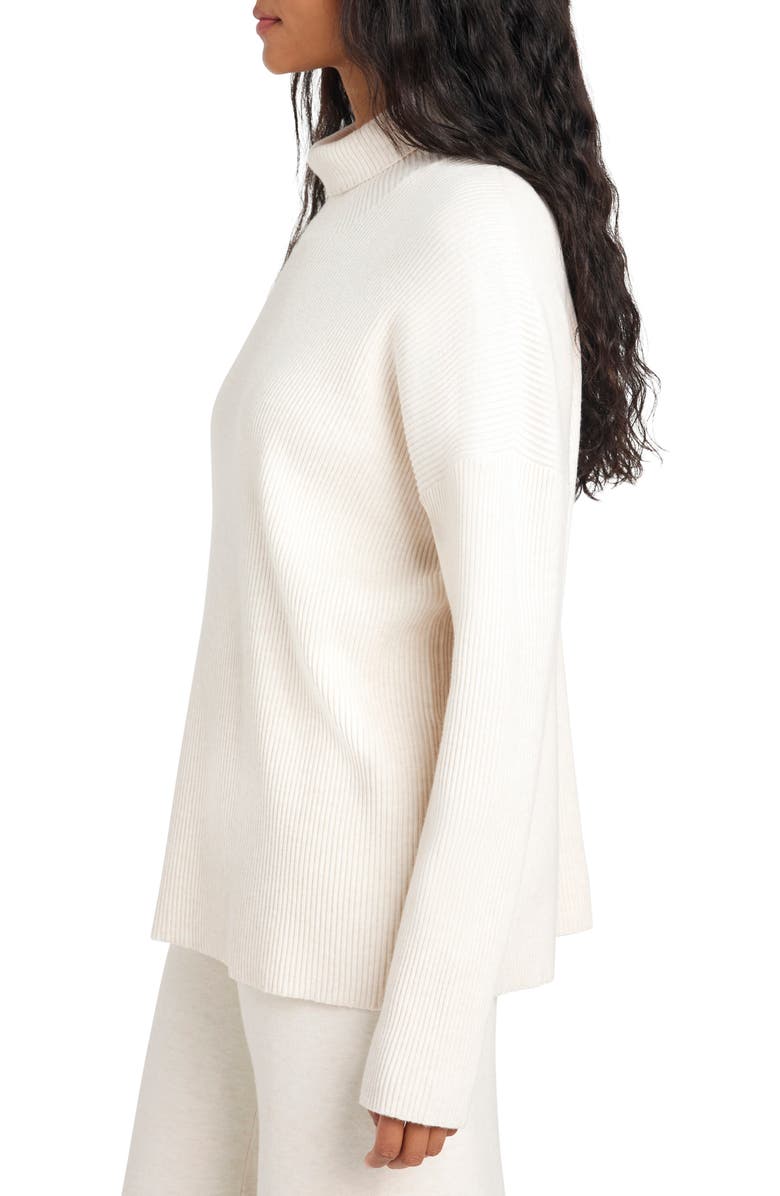 Splendid x Cella Jane Turtleneck Sweater, Alternate, color, Snow