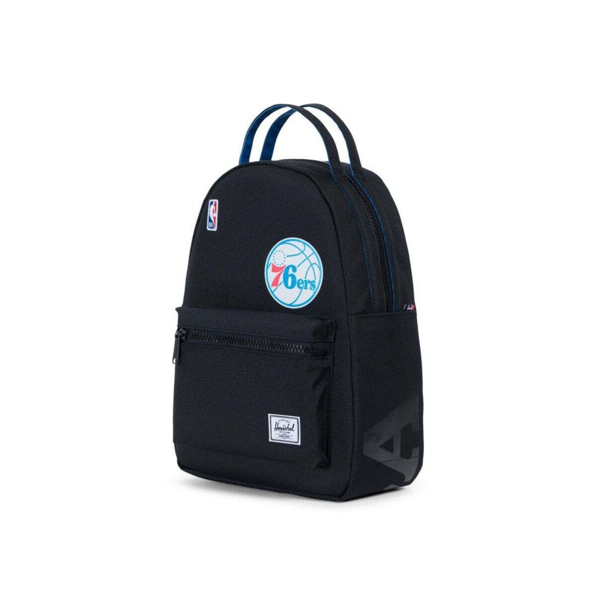 Herschel Supply Co. Black Philadelphia 76ers Nova Small Backpack, Alternate, color, 