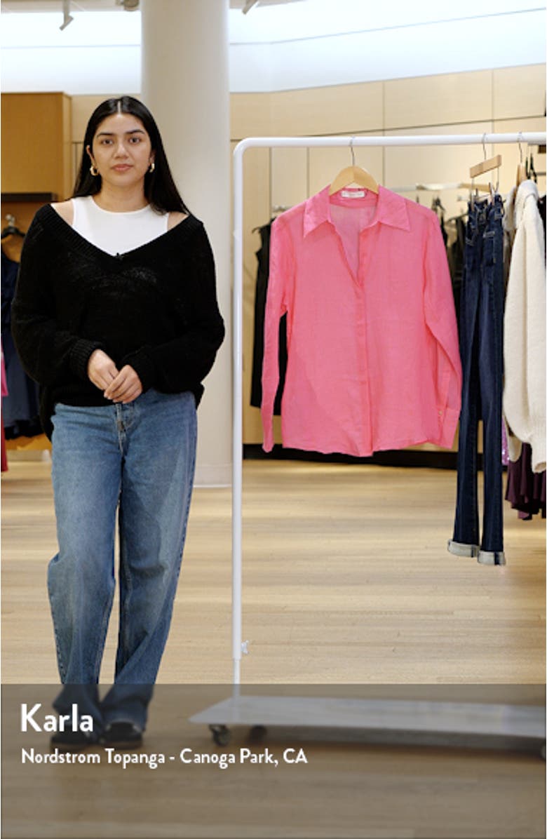 Ramie Button-Up Shirt, sales video thumbnail