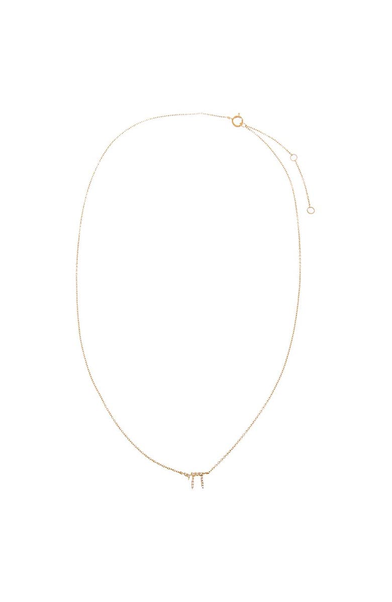 BY ADINA EDEN Diamond Pave Chai Necklace 14K, Alternate, color, 14K Gold