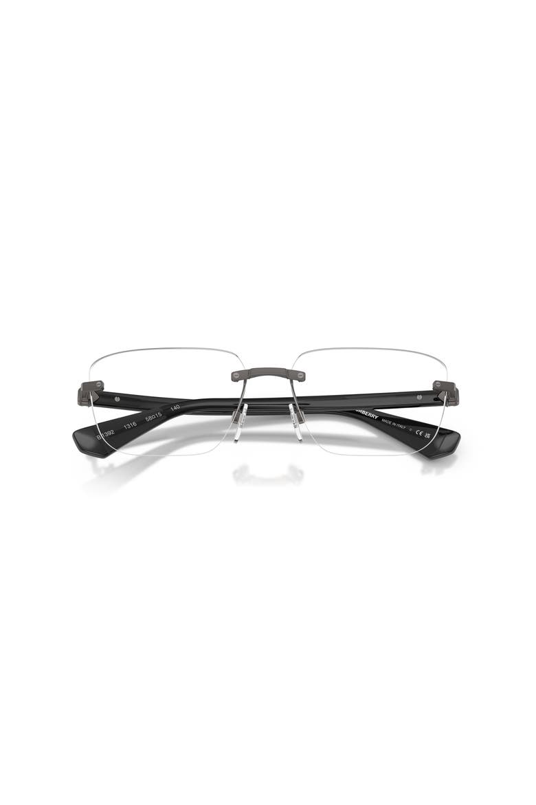 58mm Rectangle optical glasses, Alternate, color, Grey