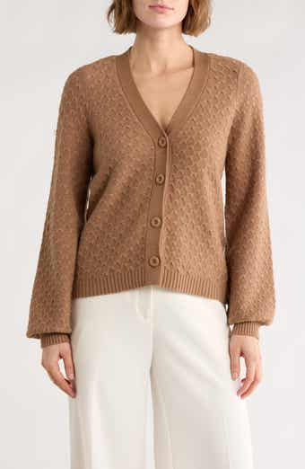 CYRUS Bow Cable Knit Cardigan